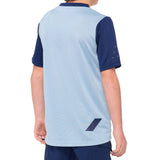 100% Ridecamp Youth Jersey - Light Slate/Navy