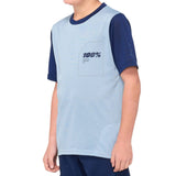100% Ridecamp Youth Jersey - Light Slate/Navy Yth SML