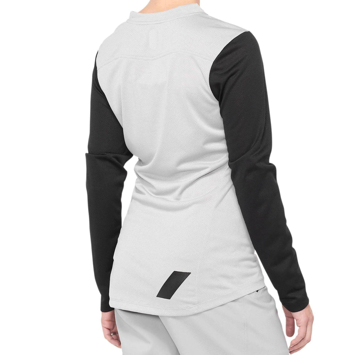 100% Ridecamp Womens Long Sleeve Jersey - Grey/Black