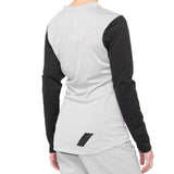 100% Ridecamp Womens Long Sleeve Jersey - Grey/Black