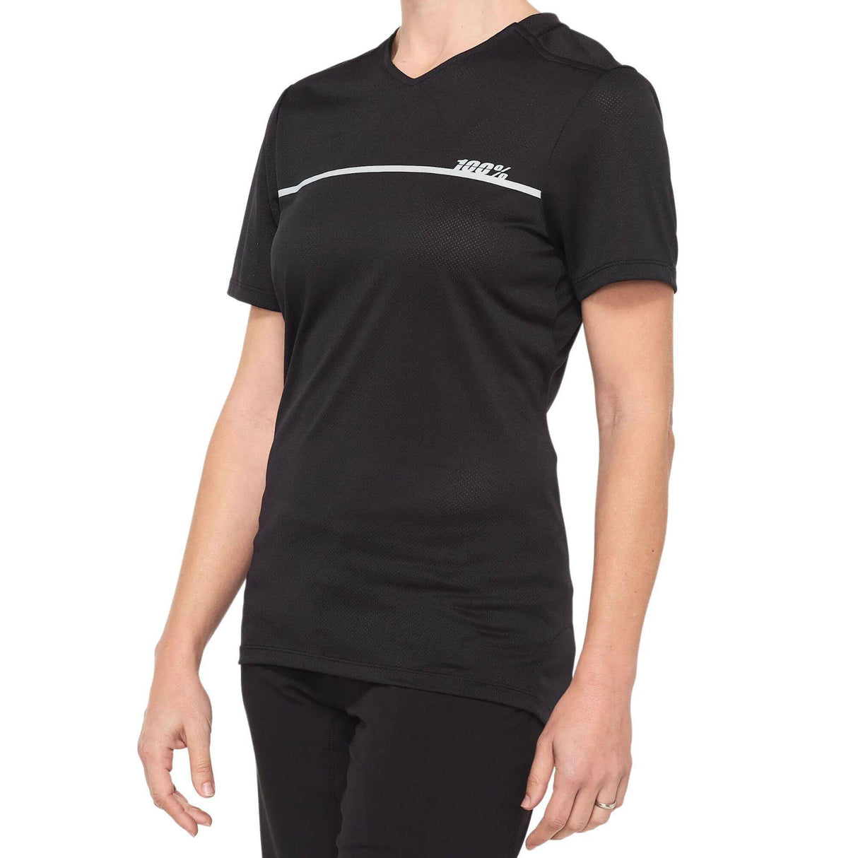 100% Ridecamp Womens Jersey - Black/Grey