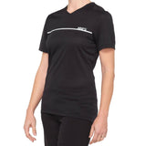 100% Ridecamp Womens Jersey - Black/Grey LRG