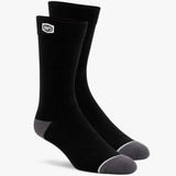 100% Solid Casual Socks - Black LRG/XL