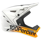 100% Status Youth Full Face Downhill/BMX Helmet - Carby/Silver