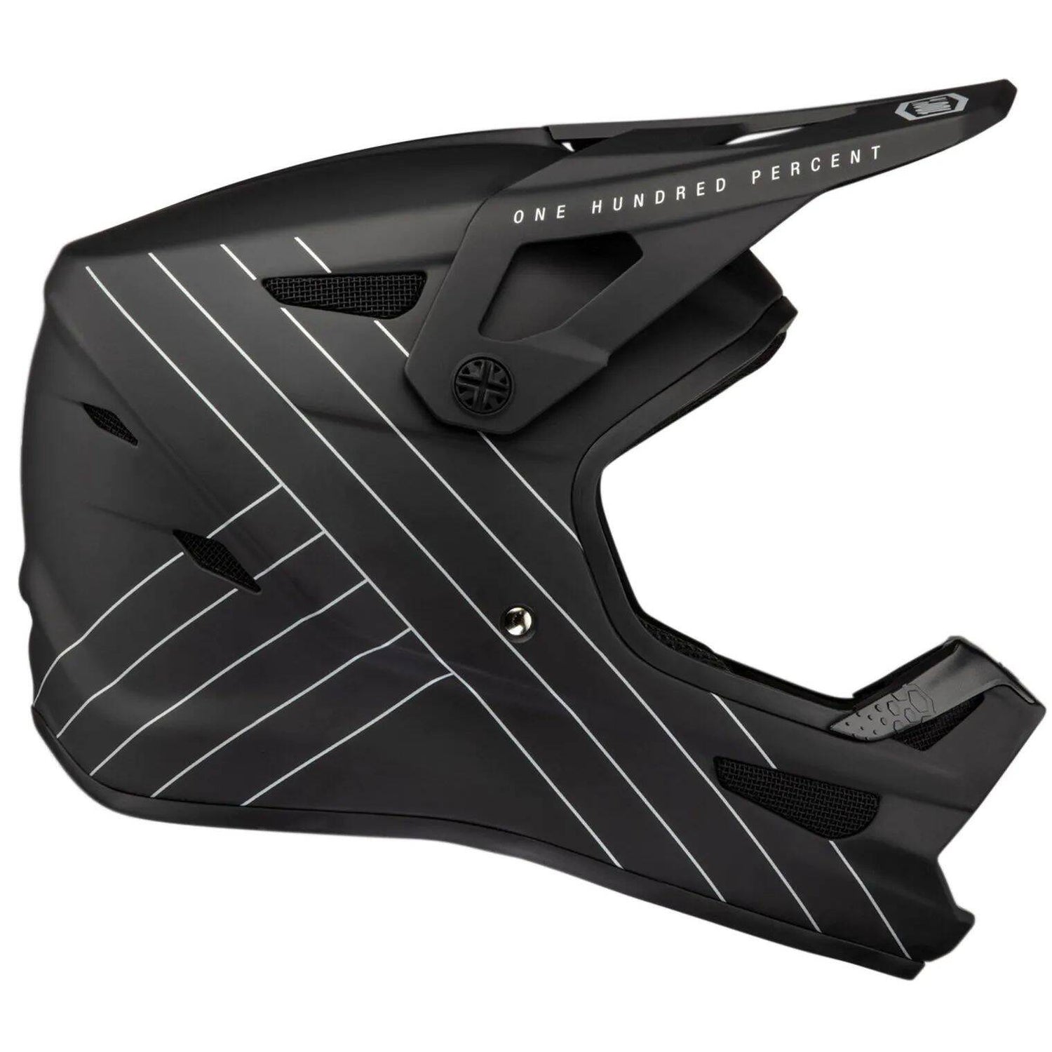 100% Status Youth Full Face Downhill/BMX Helmet - Essential Black