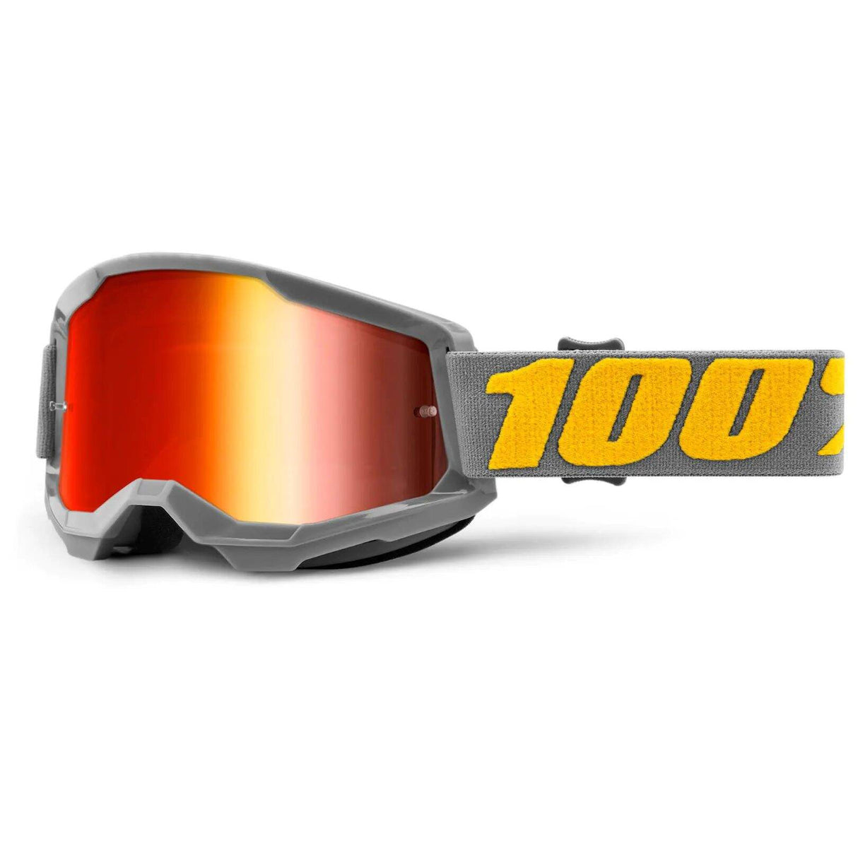 100% Strata 2 MTB/MX Goggles - Izipizi (Mirror Red Lens)
