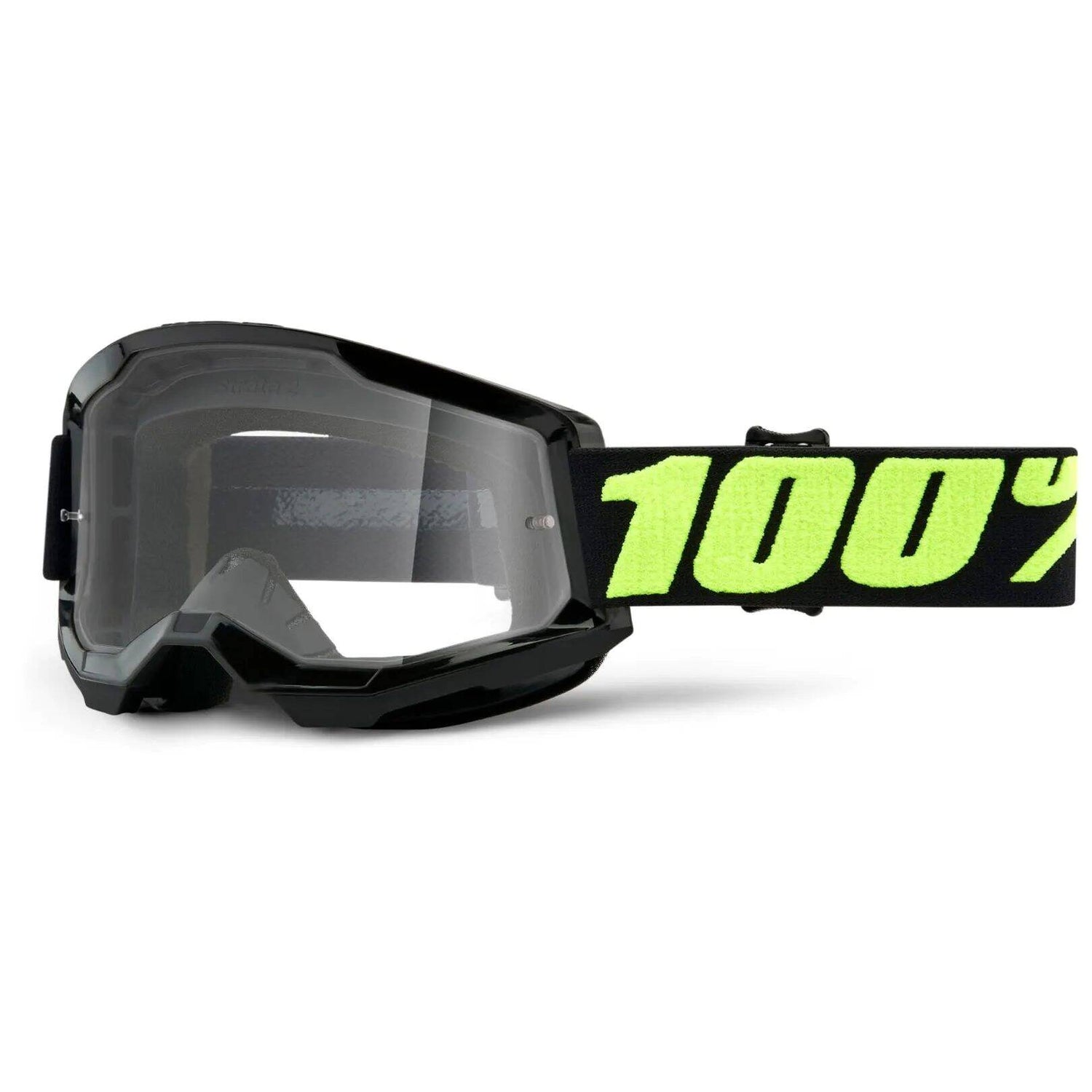 100% Strata 2 MTB/MX Goggles - Upsol (Clear Lens)