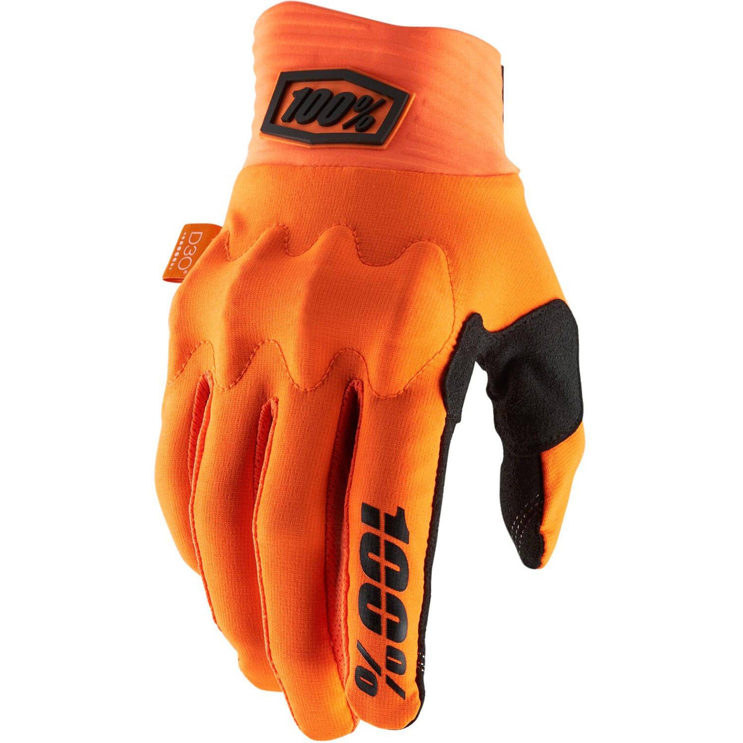 100% Cognito D30 22 Protective Gloves - Fluo Orange