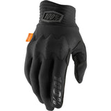 100% Cognito D30 22 Protective Gloves - Black/Charcoal