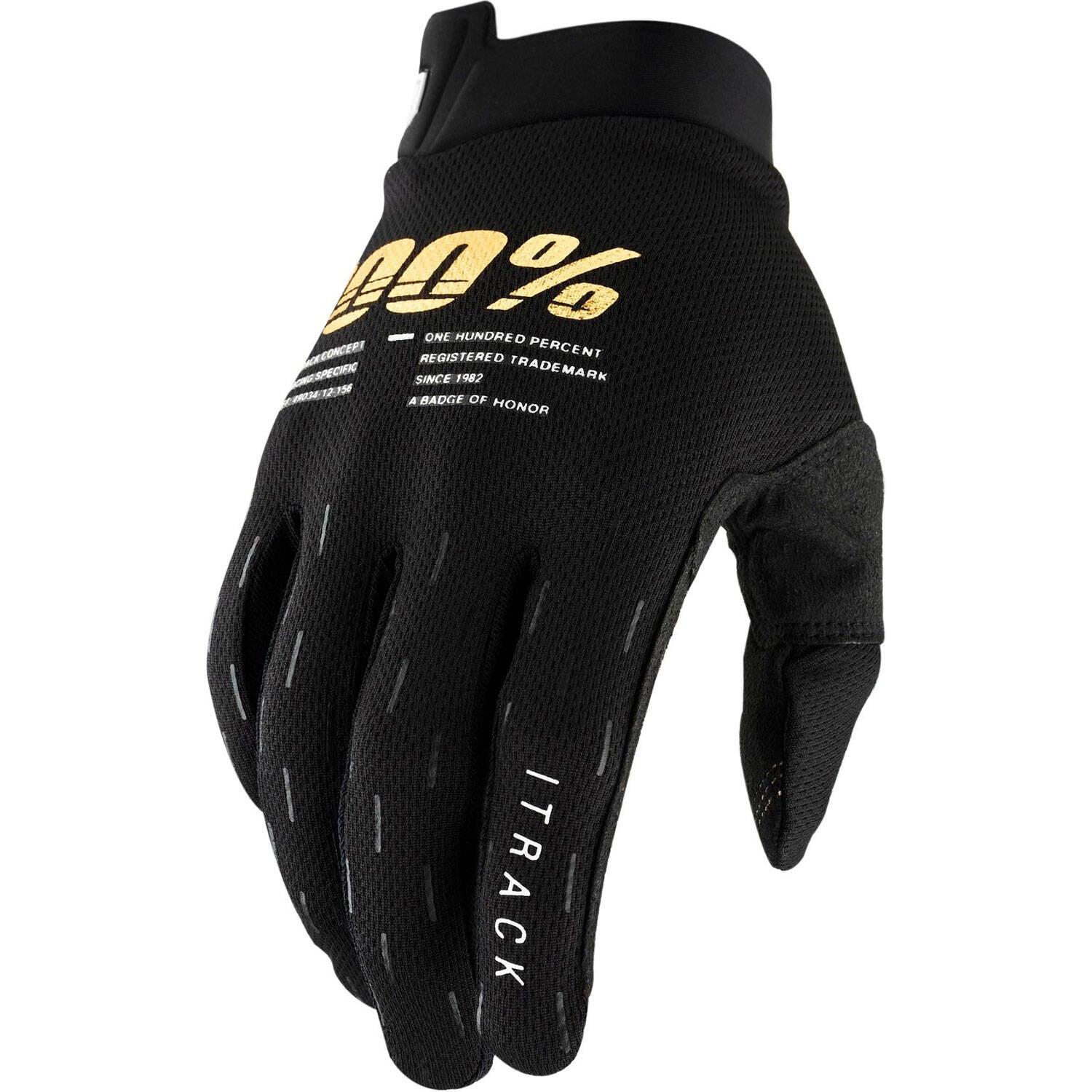 100% iTrack 22 Protective Gloves - Black