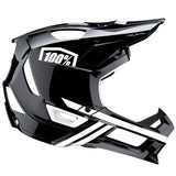 100% Trajecta w/Fidlock Full Face Downhill/BMX Helmet - Black/White