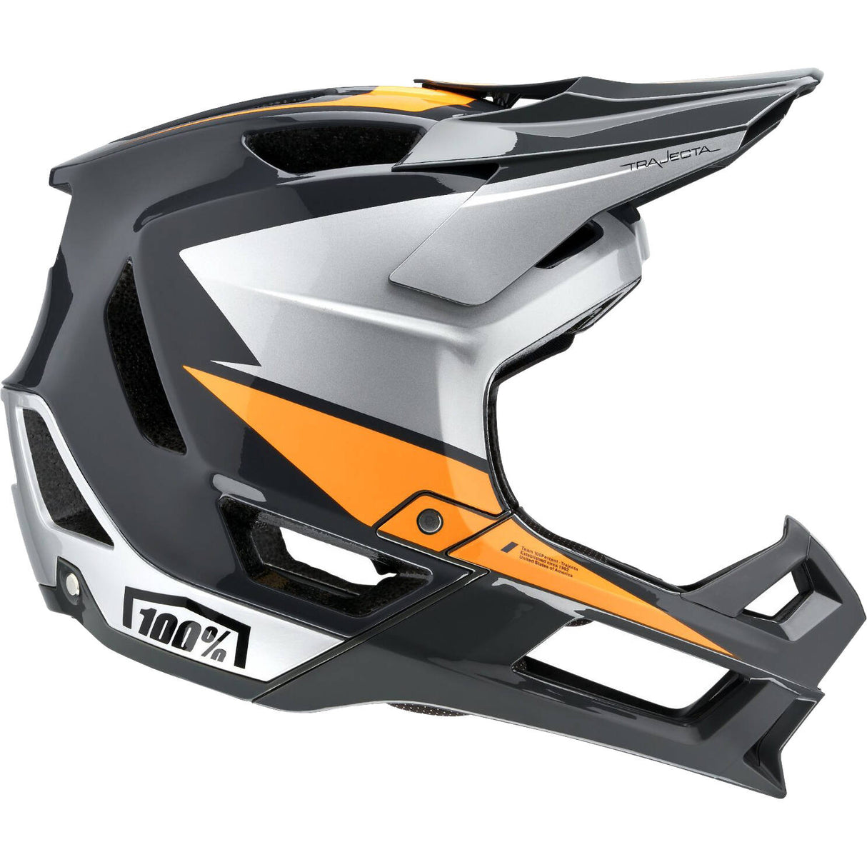 100% Trajecta w/Fidlock Full Face Downhill/BMX Helmet - Freeflight
