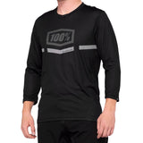 100% AIRMATIC 3/4 Sleeve Jersey - Black