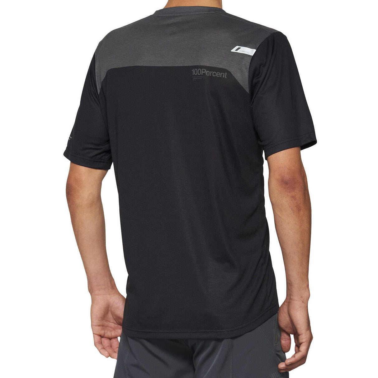 100% AIRMATIC Short Sleeve Jersey - Black/Charcoal