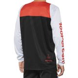 100% R-CORE Long Sleeve Jersey - Black/Racer Red
