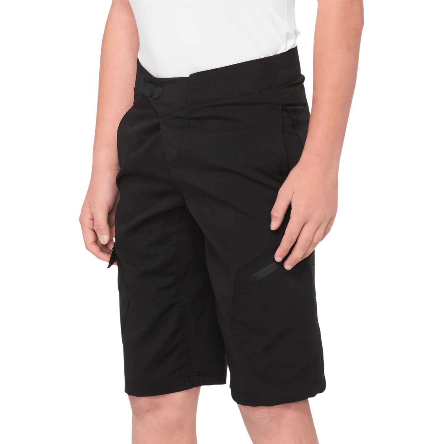 100% RIDECAMP Youth Shorts - Black