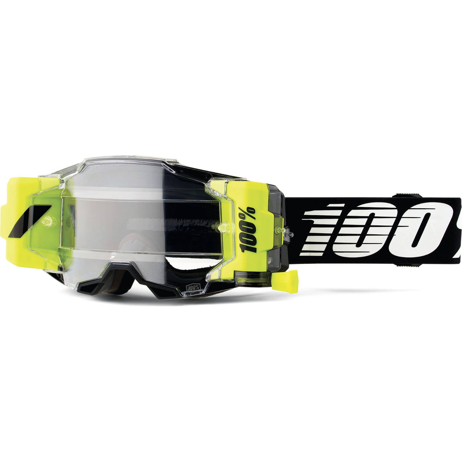 100% Armega Forecast Goggles - Black/Clear Lens