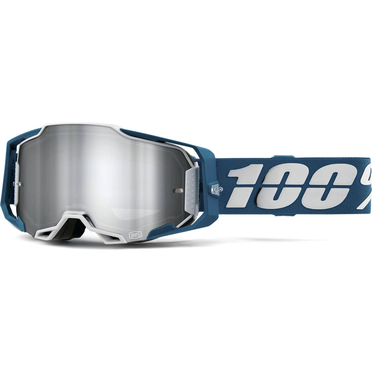 100% Armega Goggles - Albar/Flash Silver Lens