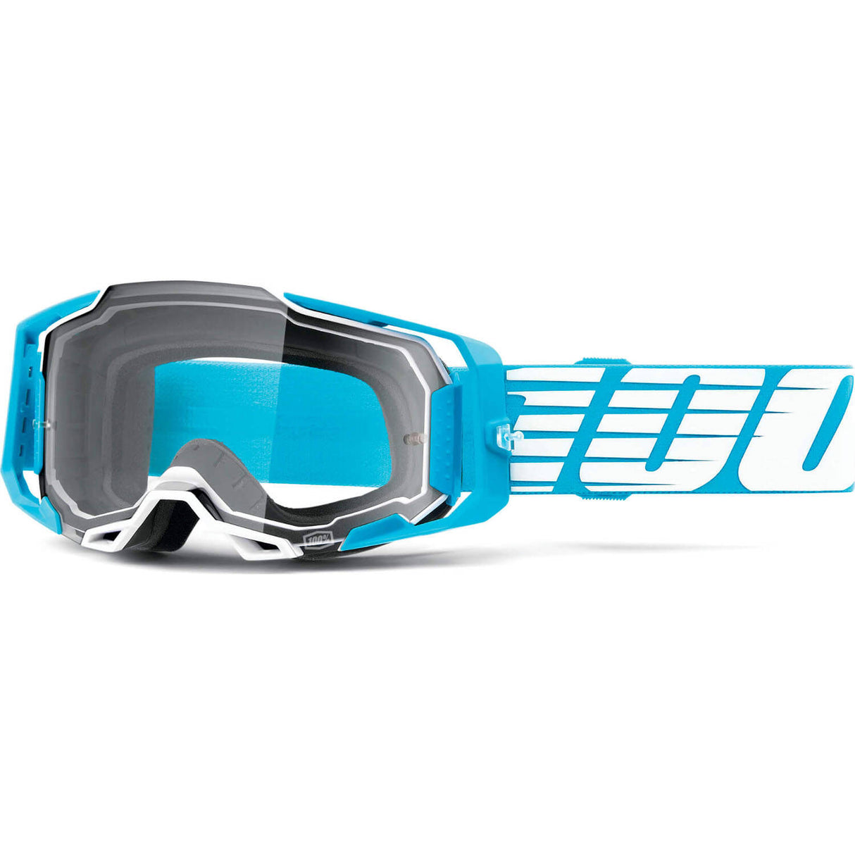 100% Armega Goggles - Oversized Sky/Clear Lens