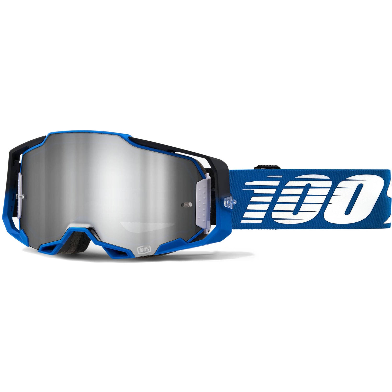 100% Armega Goggles - Rockchuck/Flash Silver Lens