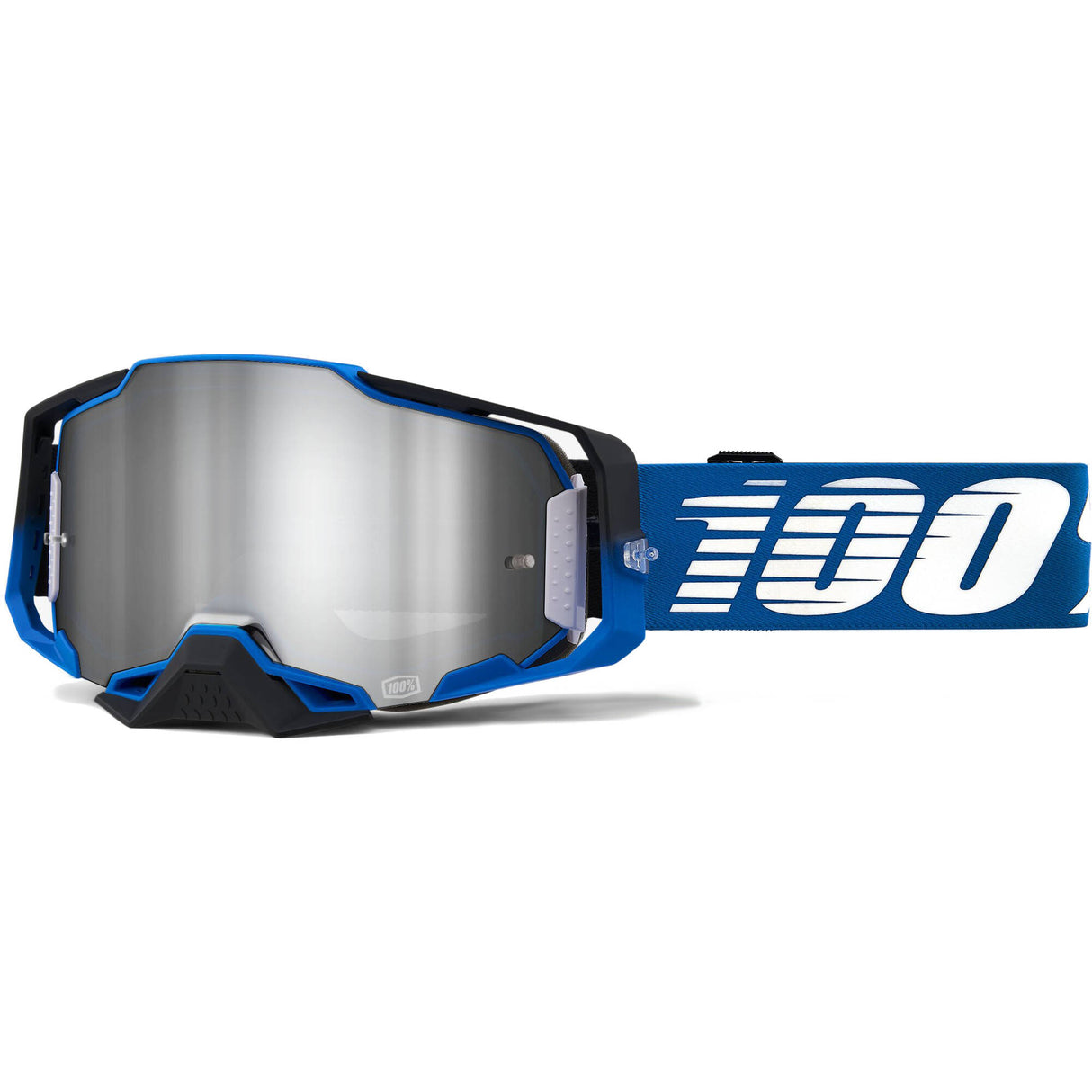 100% Armega Goggles - Rockchuck/Flash Silver Lens