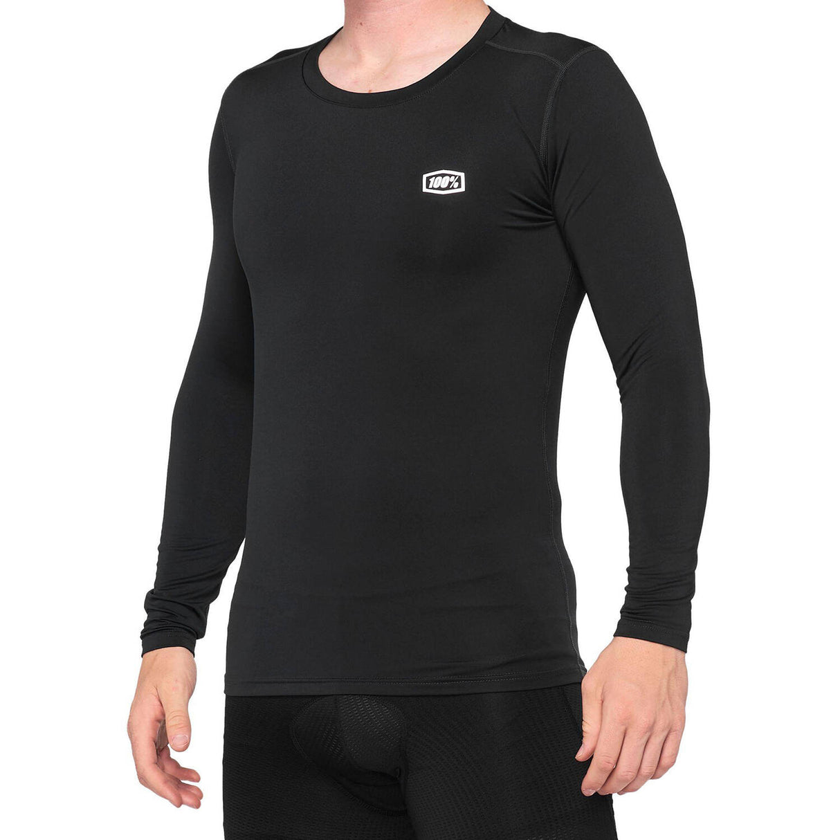 100% Basecamp Long Sleeve Base Layer Top - Black
