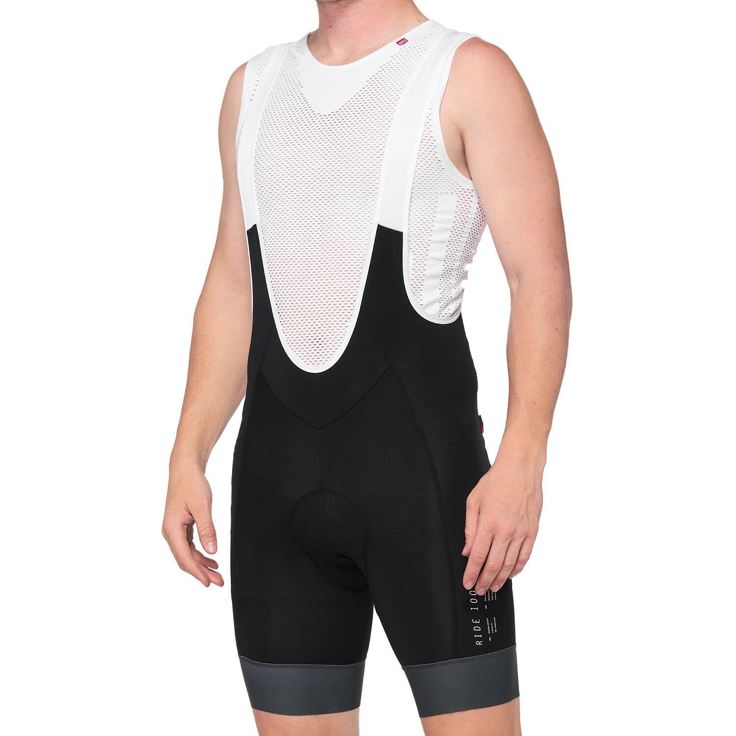 100% Exceeda Bib Shorts - Black/Charcoal