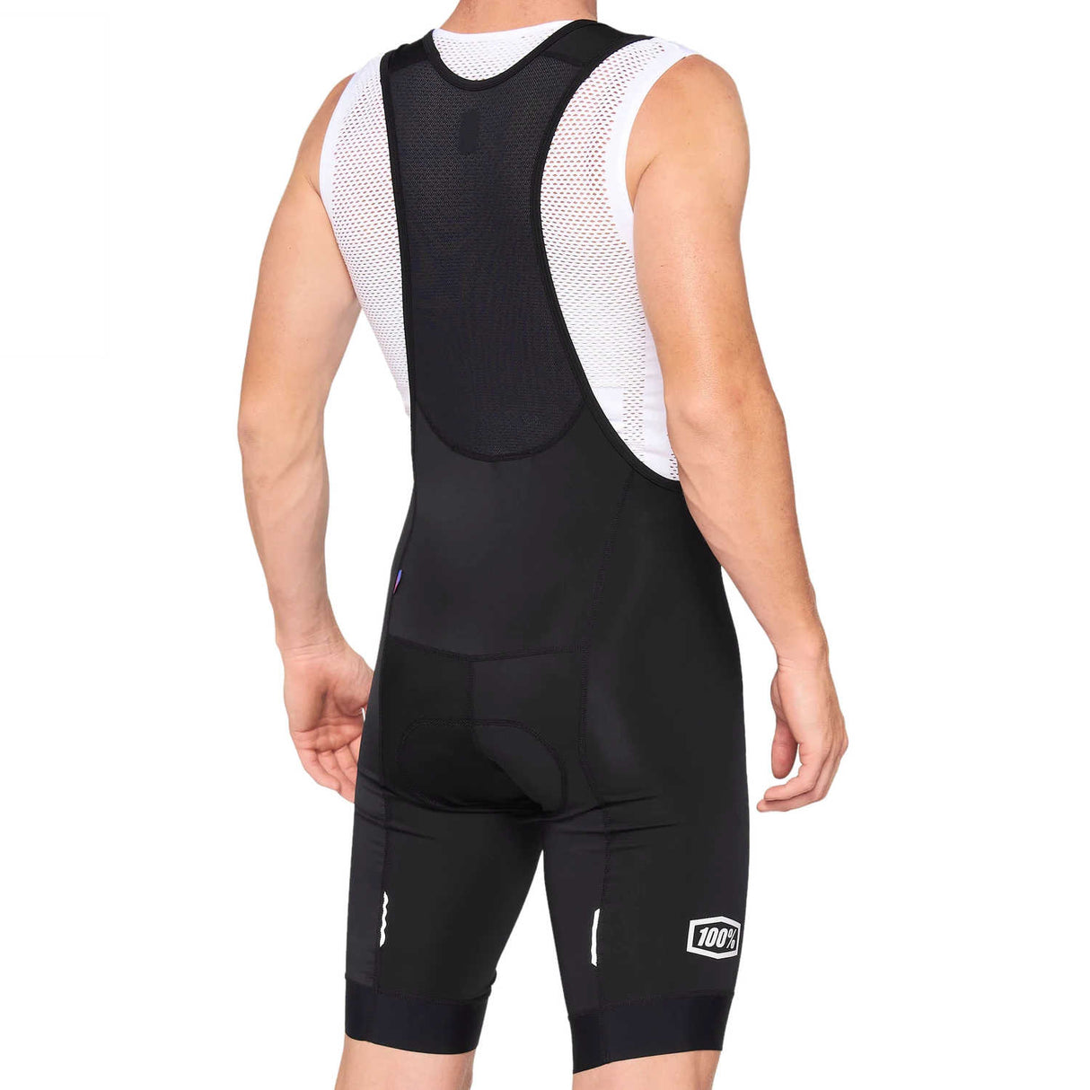 100% Exceeda Bib Shorts - Black/White