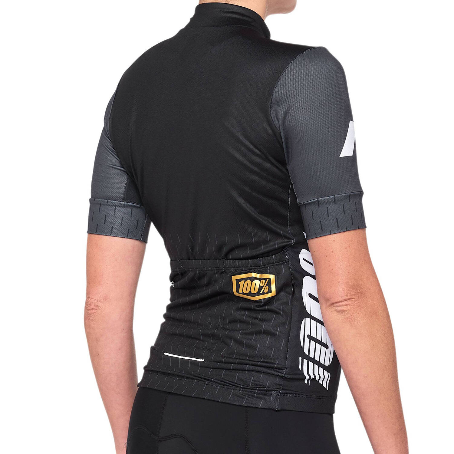 100% Exceeda Womens Jersey - Black/Charcoal