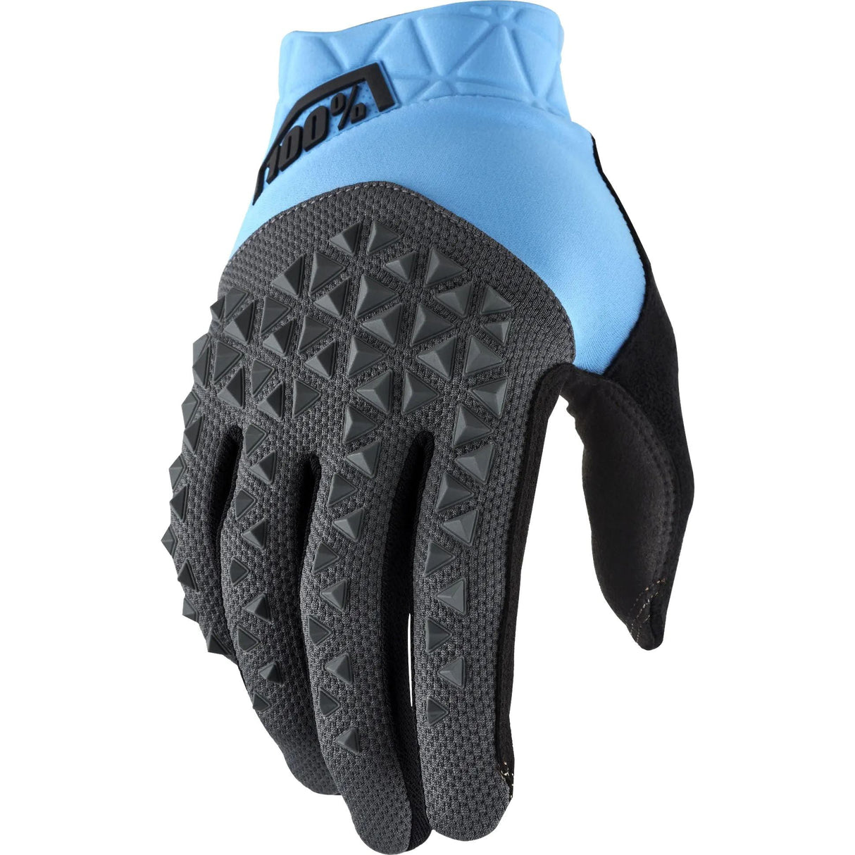 100% Geomatic Protective Gloves - Cyan/Charcoal