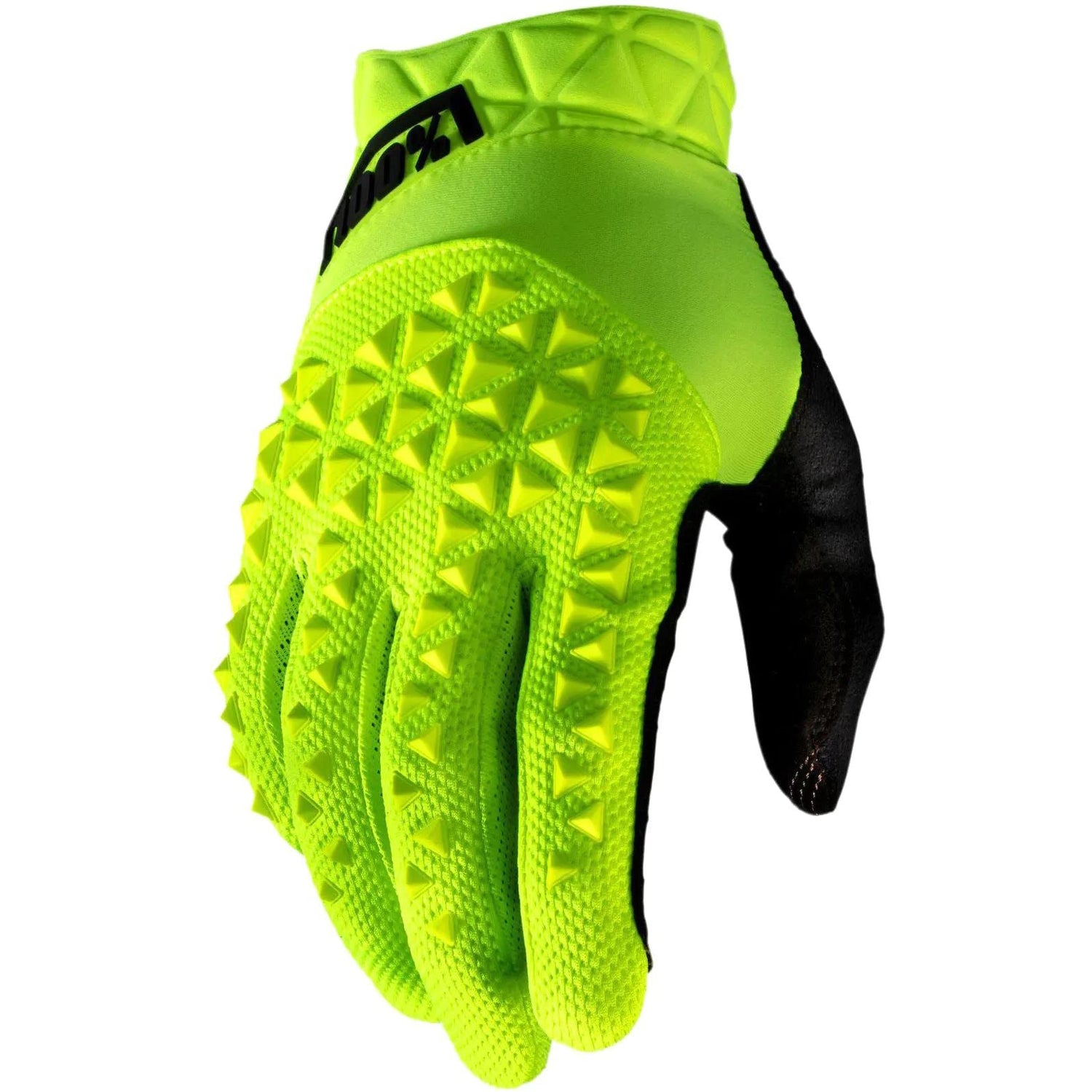 100% Geomatic Protective Gloves - Fluo Yellow