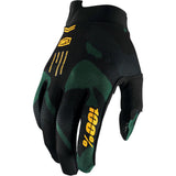 100% iTrack Youth Protective Gloves - Sentinel Black