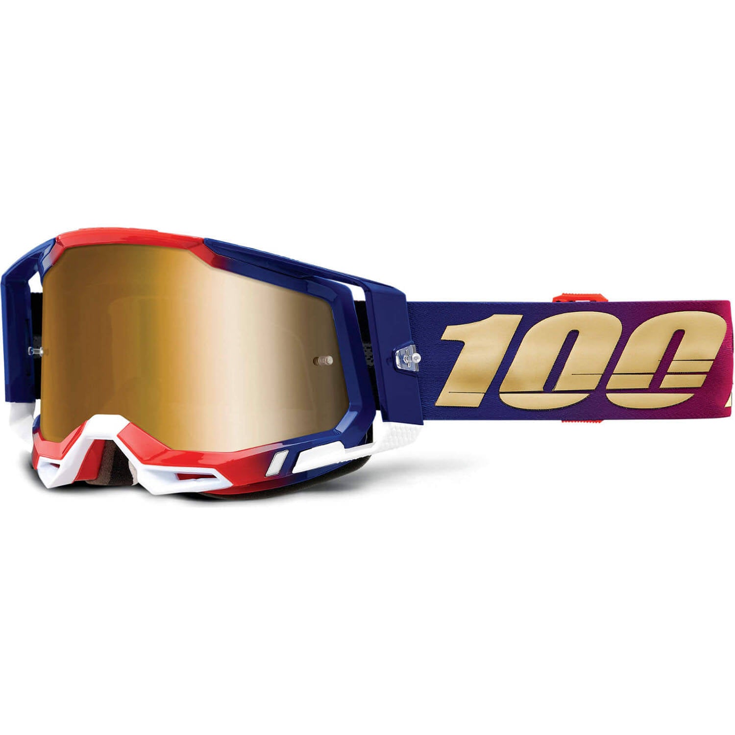 100% Racecraft 2 Goggles - United/True Gold Lens