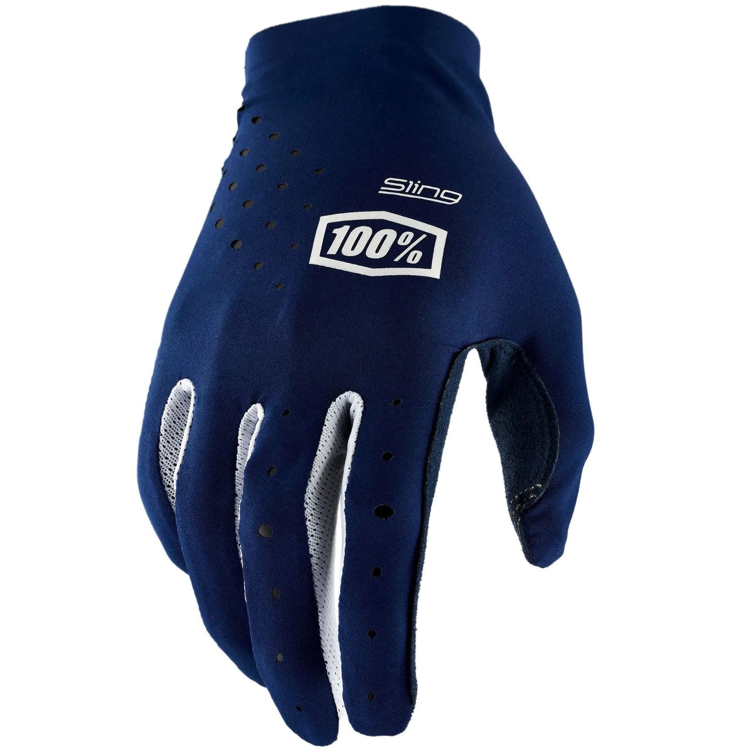 100% Sling MX Protective Gloves - Navy/White