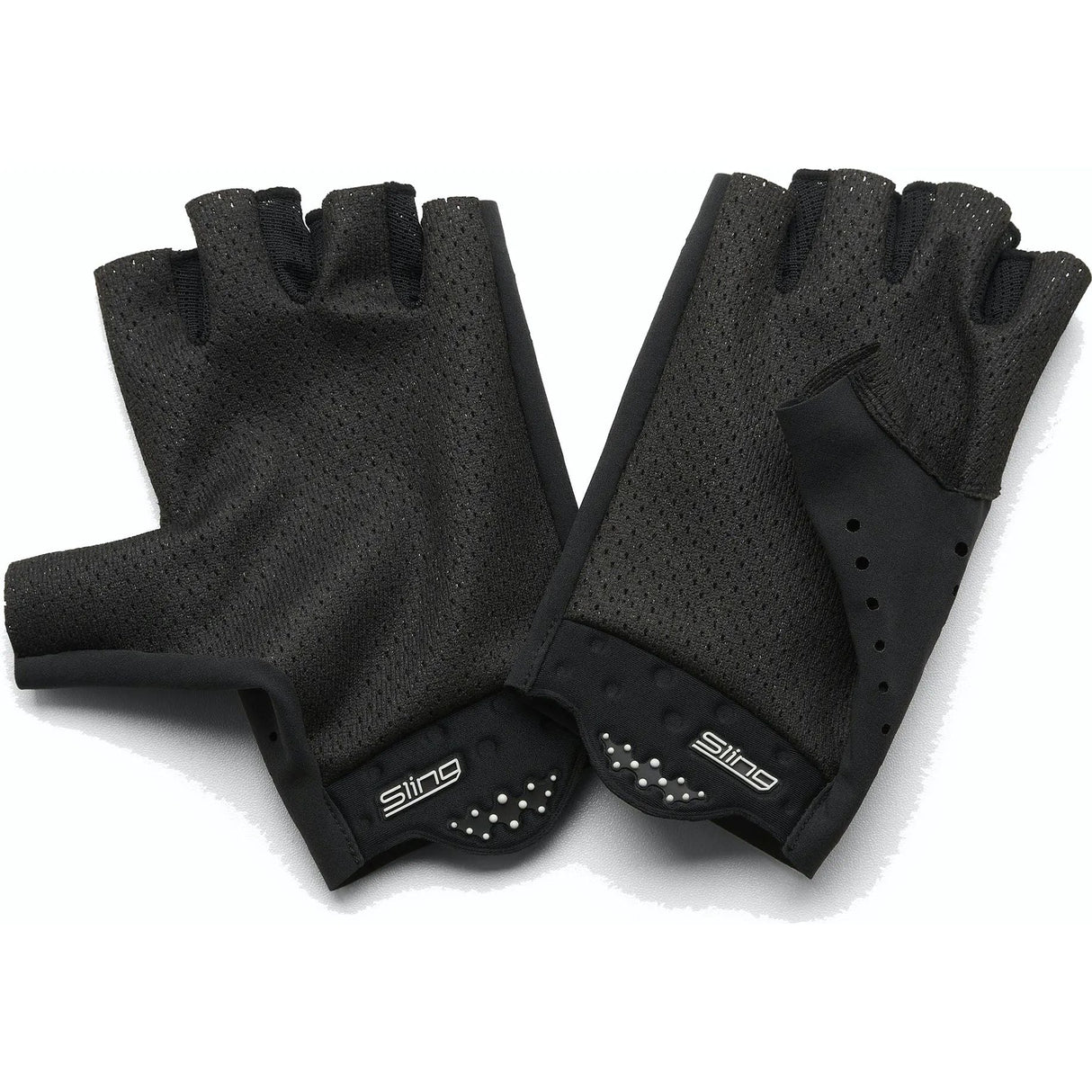 100% Sling Short Finger Protective Gloves - Black