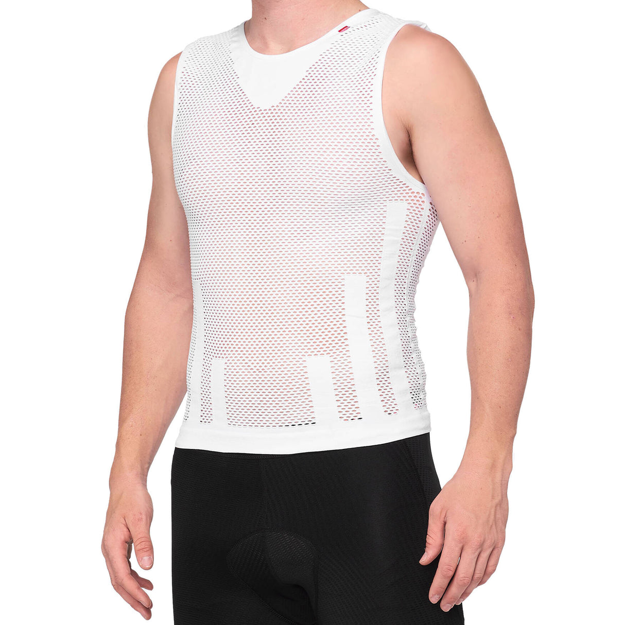100% Zephyr Cooling Tank Base Layer - White