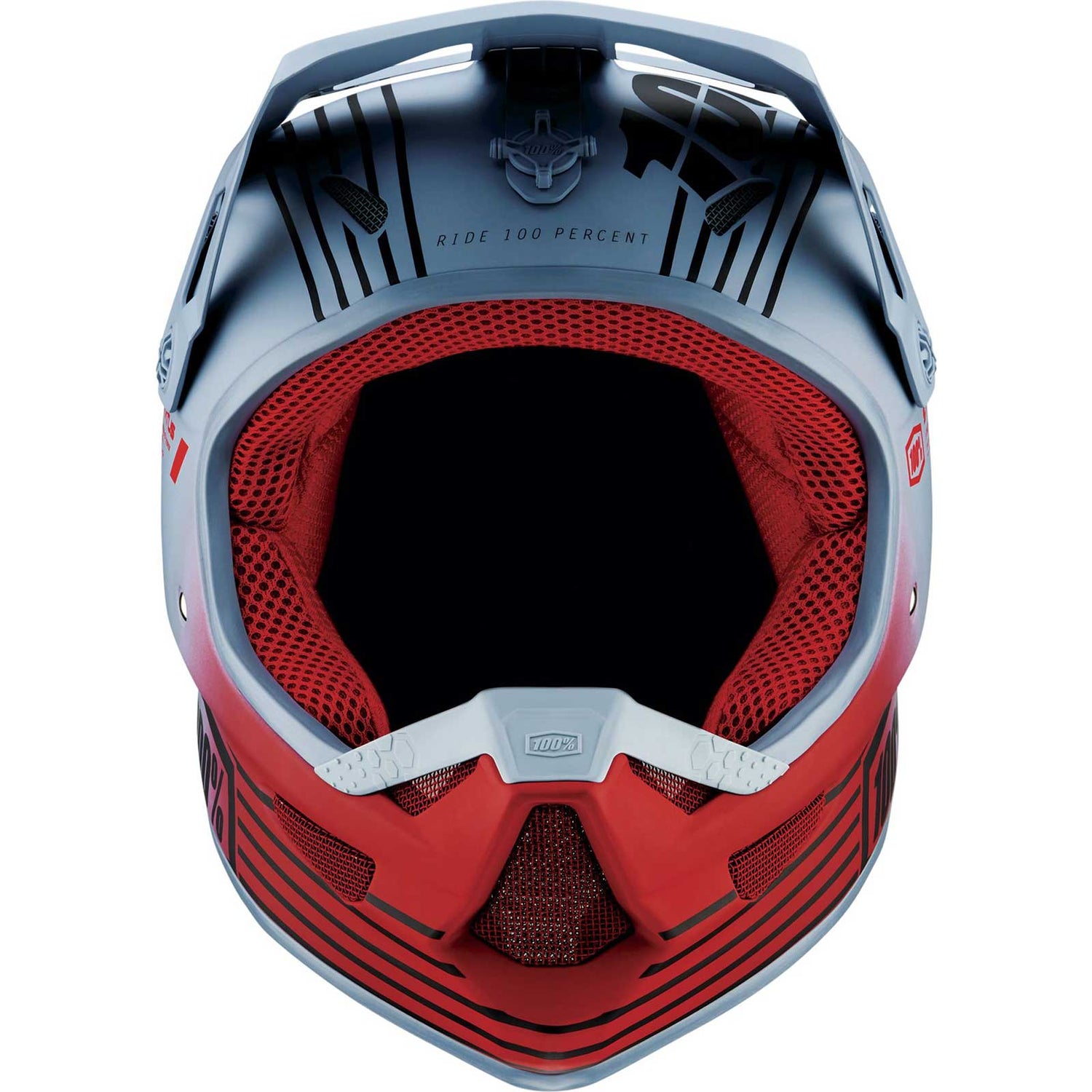 100% Status 22 Full Face Helmet - Caltec/Grey