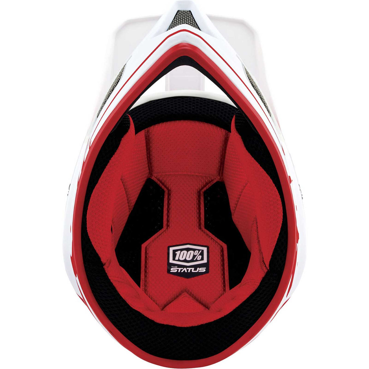 100% Status 22 Full Face Helmet - Topenga Red/White
