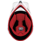 100% Status 22 Full Face Helmet - Topenga Red/White
