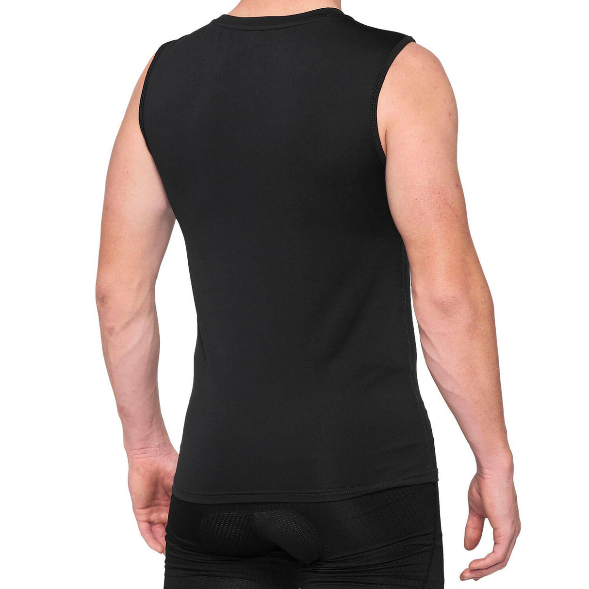 100% Basecamp Sleeveless Base Layer Top - Black