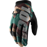 100% Brisker Protective Gloves - Camo/Black LRG