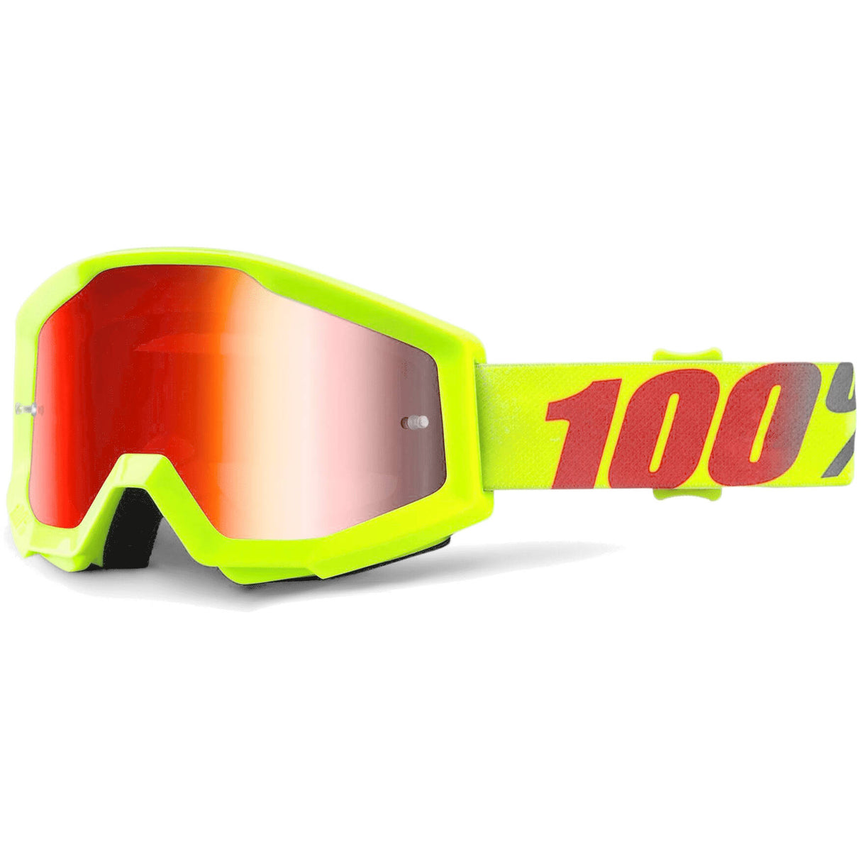 100% Strata Goggles - Mercury/Mirror Red Lens