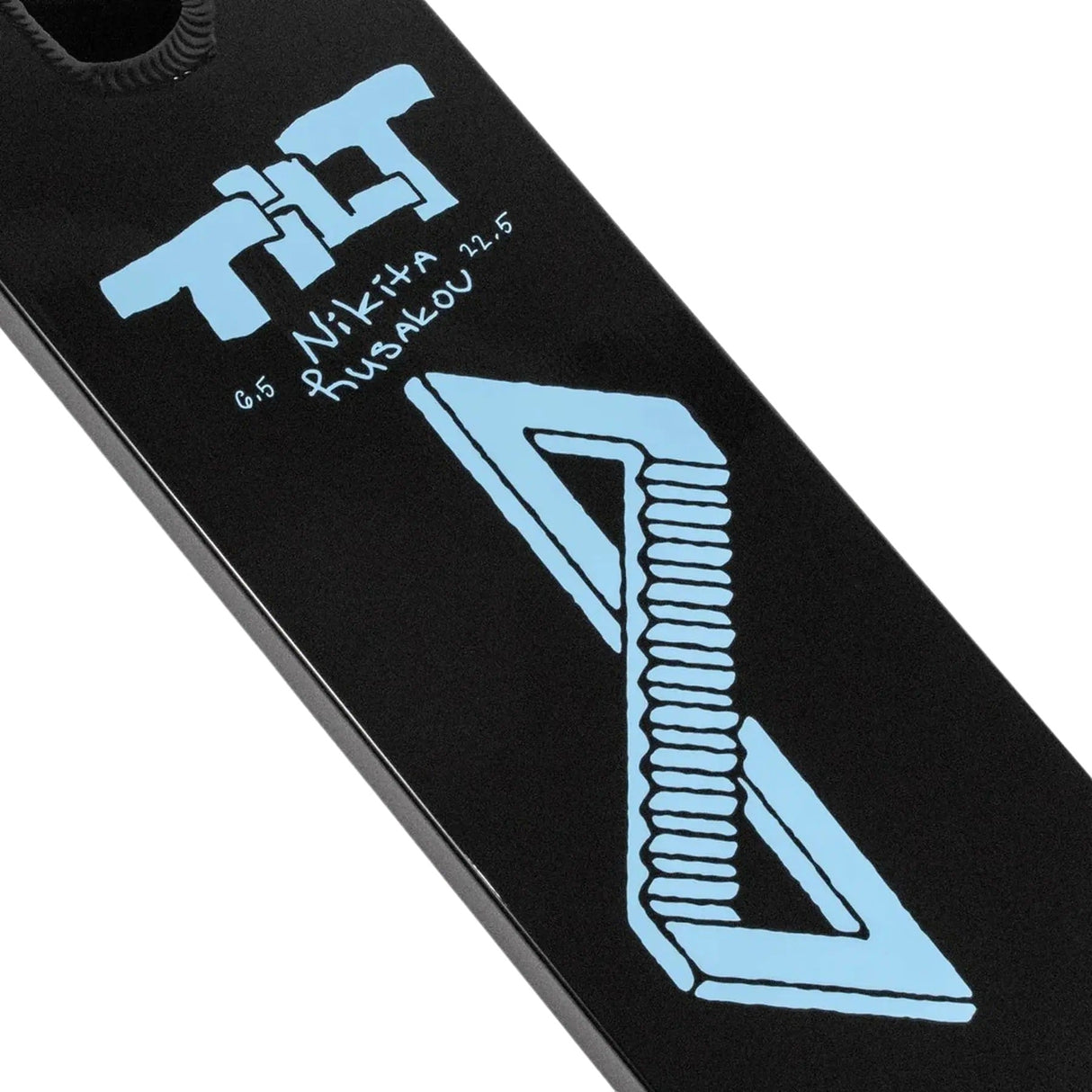 Tilt Selects Nikita Scooter Deck - Metallic Black 23.5" x 6.5"