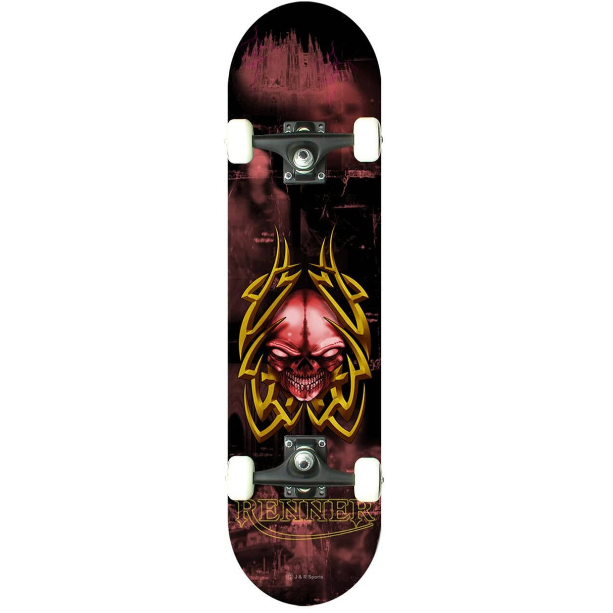 Renner B23 Series Tribal Skull Complete Skateboard