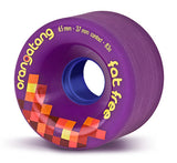 Orangatang Fat Free Freeride 65mm Longboard Wheels - 83a Purple