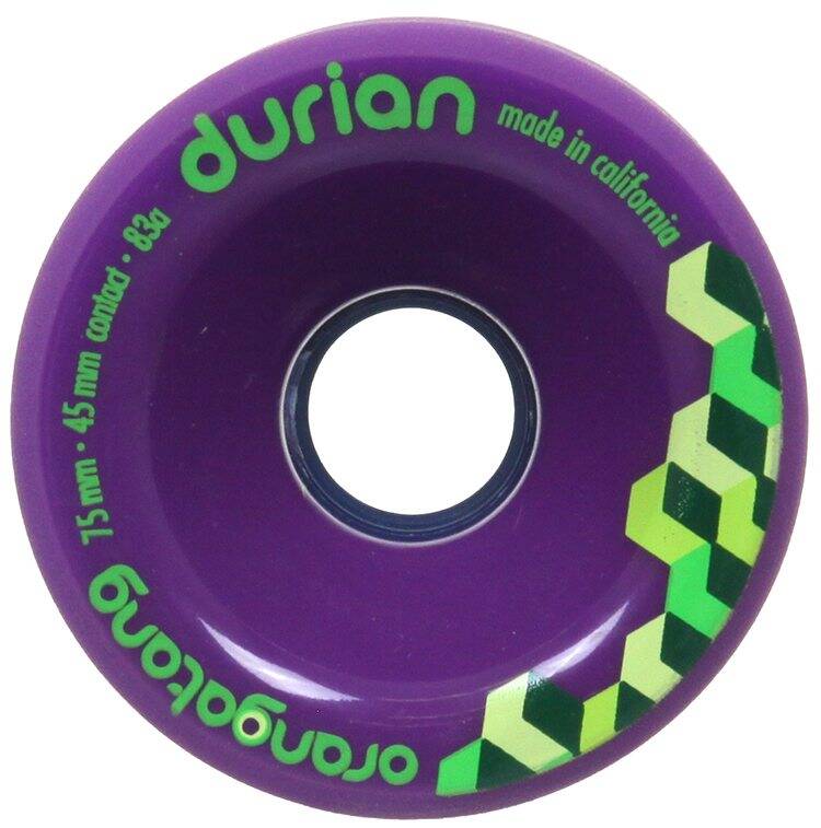 Orangatang Durian Freeride 75mm Wheels - 83a Purple