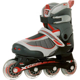 Xcess MX S1000 Semi Soft Adjustable Inline Skates - Red