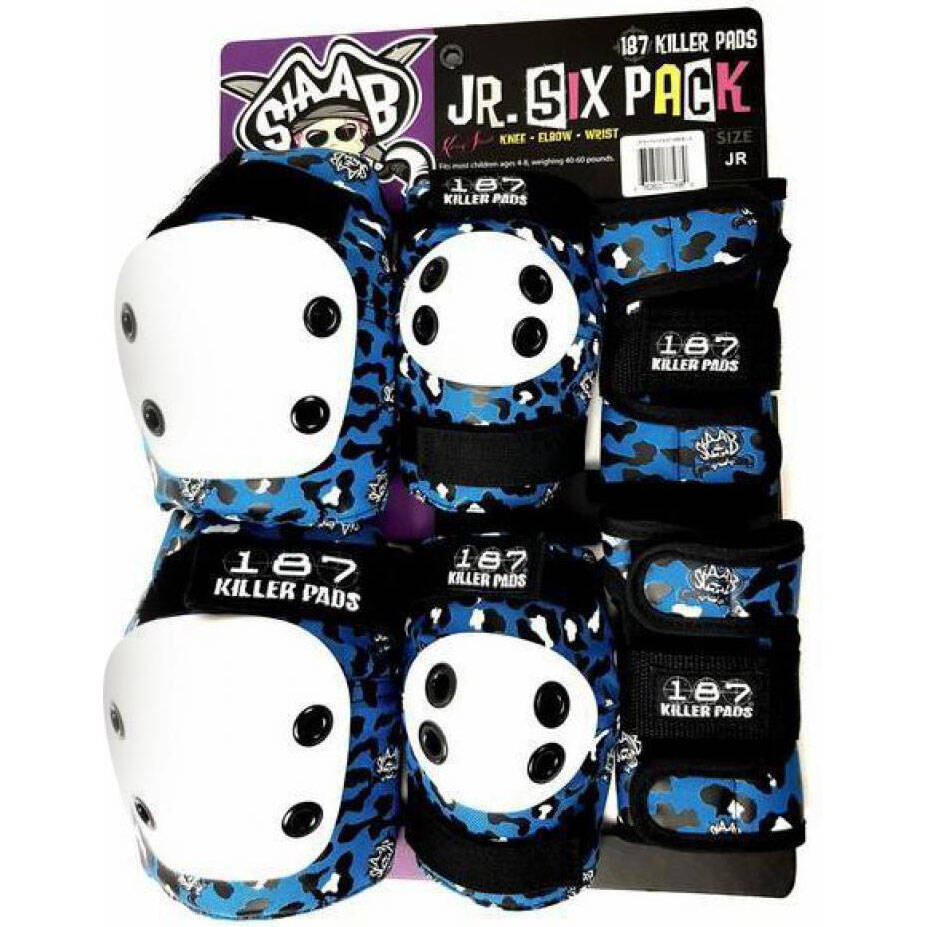 187 Killer Jr. Six Pack Pad Set - Staab Blue