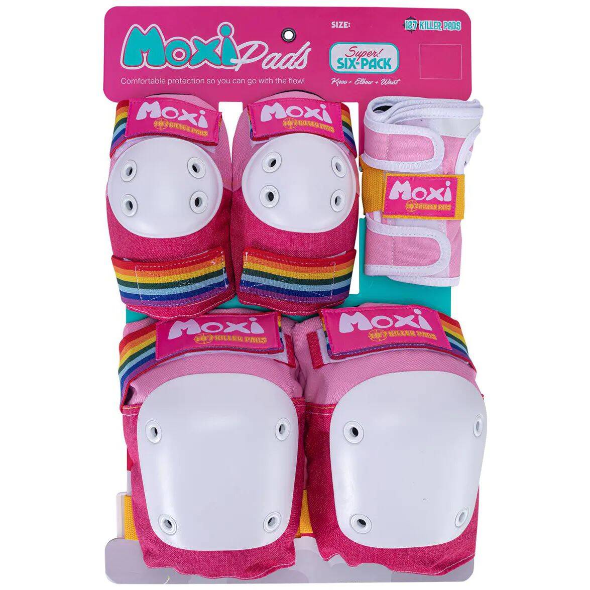 187 Killer x Moxi Six Pack Combo Pad Set - Pink