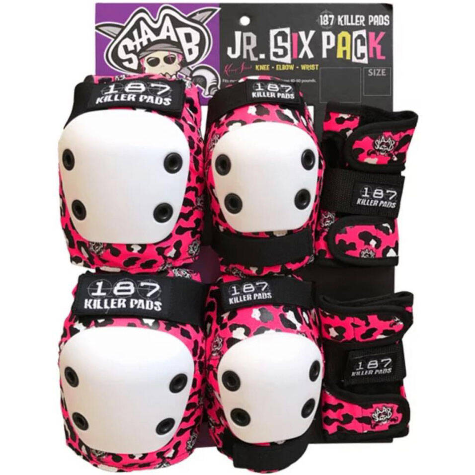 187 Killer Jr. Six Pack Pad Set - Staab Pink